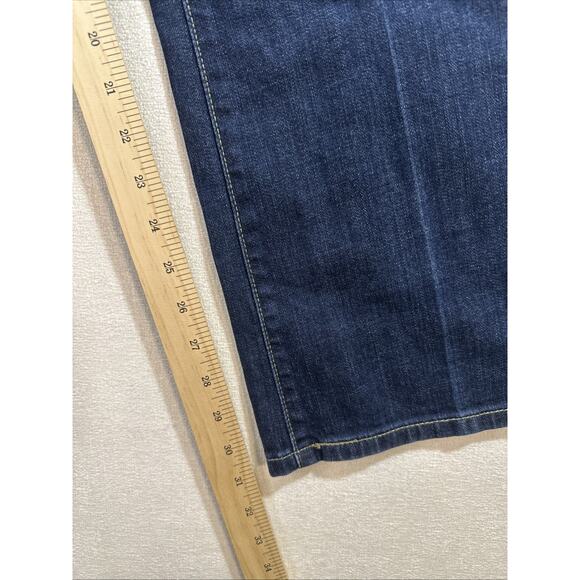 Levi 515 Jeans Womens 10 Boot Cut Mid Rise Dark Wash Denim 33x31.5 - Picture 4 of 7